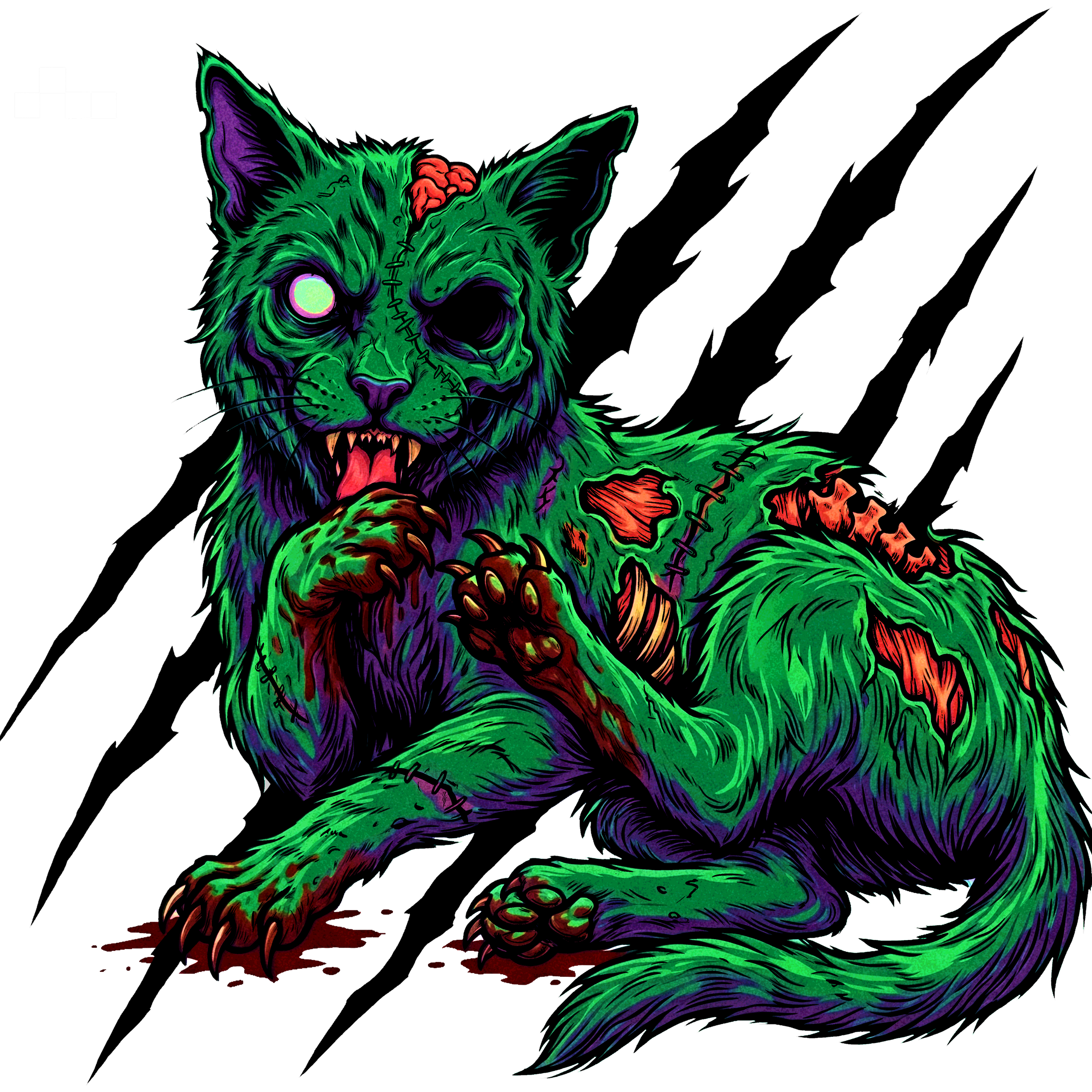 Pretty Kitty 3 inch Sticker (color)