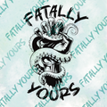 Fatally Yours Logo Sticker Black & White