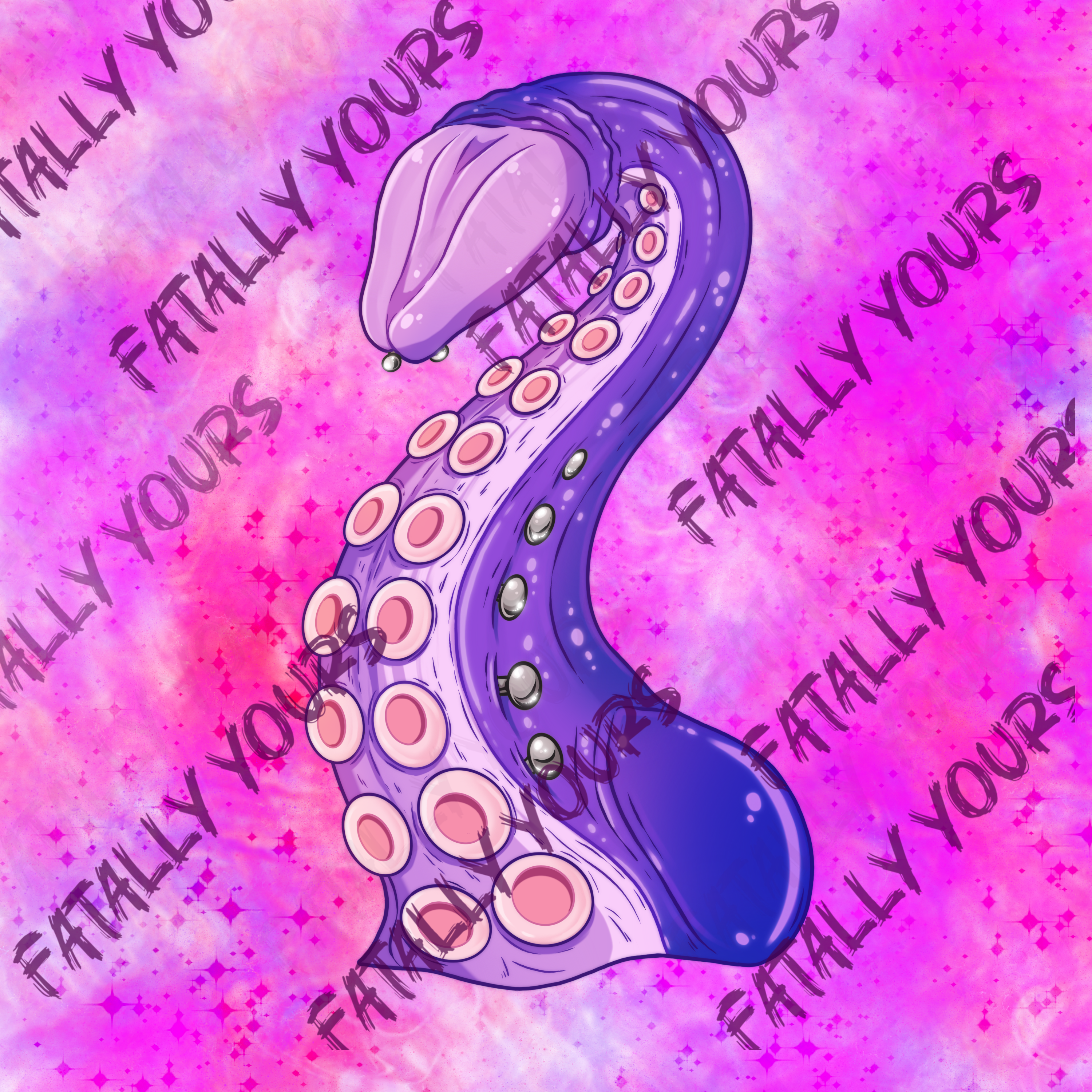 Pierced Tentacle Peen Sticker