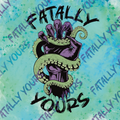 Fatally Yours Logo Sticker Green/Purple